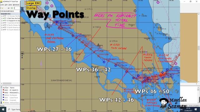 ECDIS Passage Plan SOMS (Strait of Malacca and Singapore). Планирование перехода в ЭКНИС смотреть онлайн
