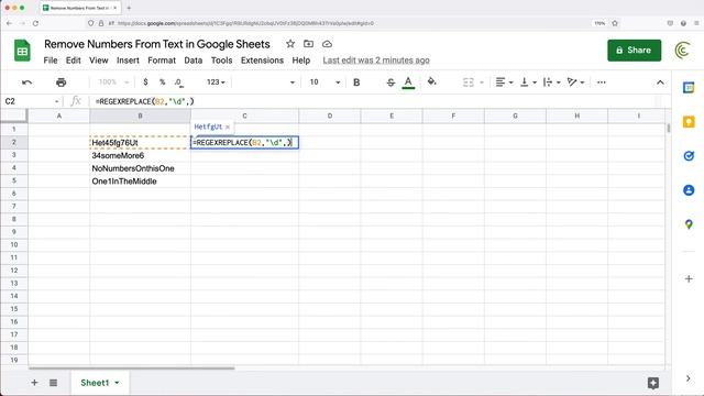 How to Remove Numbers From Text in Google Sheets? смотреть онлайн