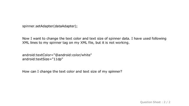 Android : How to change spinner text size and text color? смотреть онлайн