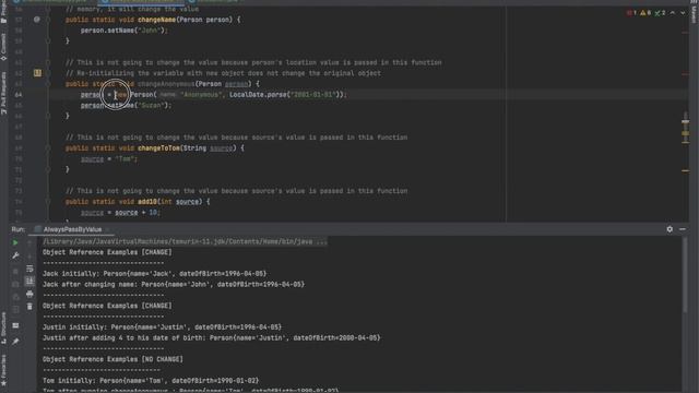 Is Java always pass by value ? смотреть онлайн