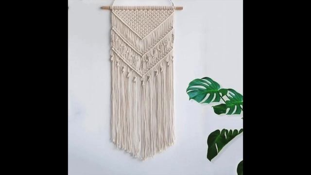 Macrame Woven Wall Hanging Boho Chic Bohemian Home Geometric Art Decor Tapestry смотреть онлайн
