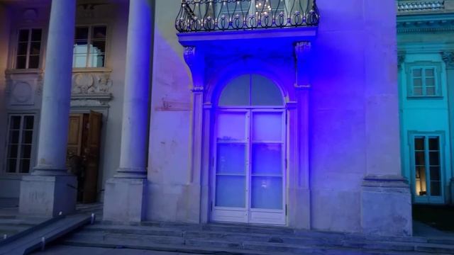 Варшава. Памятник Шопену из льда. смотреть онлайн