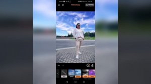 Как сделать  движущееся небо на фото.