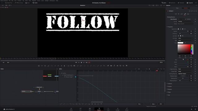 DaVinci Resolve 16: Text+ With Follower Tutorial