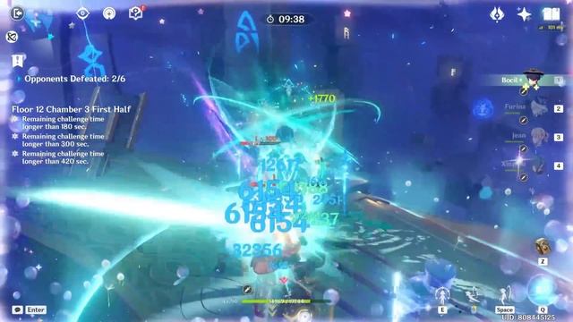 C1 Wanderer Furina And C1 Tighnari Spread - Genshin Impact Abyss 4.2 - Floor 12 9 Stars