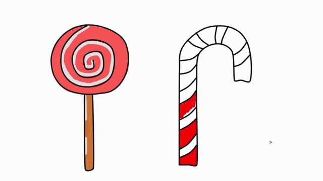 ?⭐ HOW TO DRAW EASY AND CUTE CHRISTMAS CANDY | НОВОГОДНИЕ КОНФЕТЫ РАСКРАСКА ДЛЯ ДЕТЕЙ | КАК РИСОВАТ смотреть онлайн