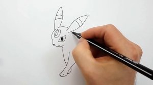 Как Нарисовать Покемона Умбреон ★ Рисуем Покемонов поэтапно