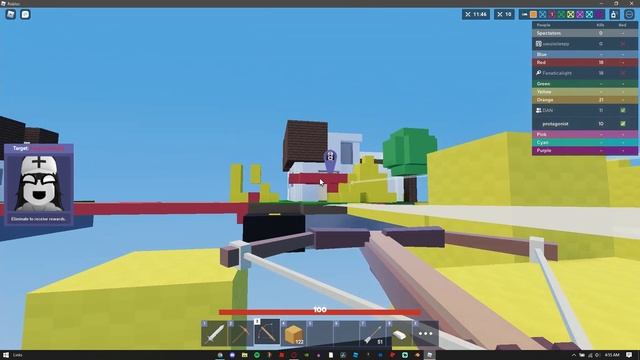 Beating a STAR CREATOR in Roblox Bedwars... смотреть онлайн
