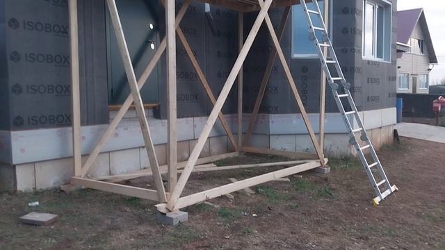 ПОДВИЖНЫЕ ЛЕСА для работы с ФАСАДОМ #фасад #леса смотреть онлайн