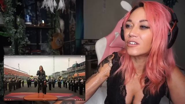 American Reacts to Floor Jansen Singing The Dutch Nation Anthem! | Floor Jansen Reaction | ❤ смотреть онлайн