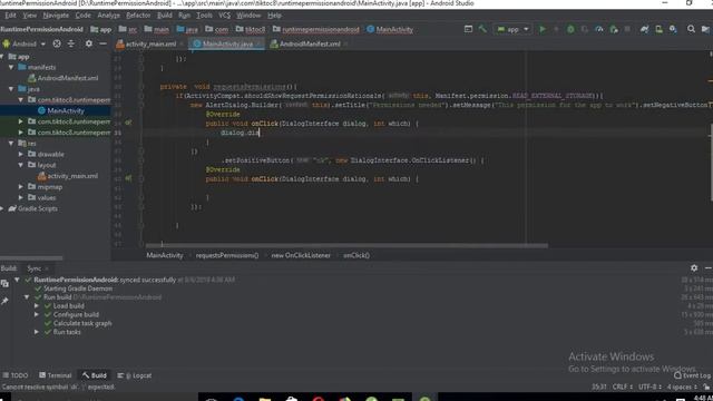How to use Runtime Permissions in android studio смотреть онлайн