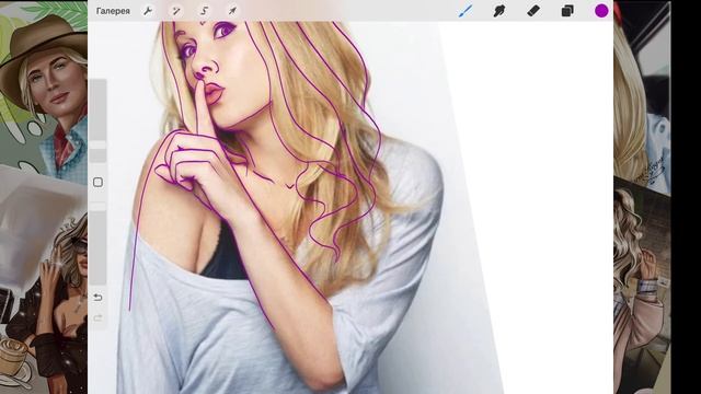 рисуем стикер в procreate урой 1 контур смотреть онлайн