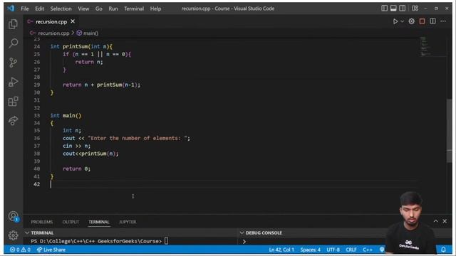 Important Questions on Recursion | Complete course in C++ | Amogh Saxena смотреть онлайн