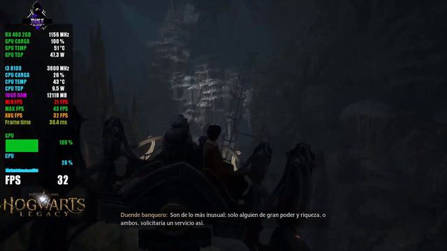 HOGWARTS LEGACY | RX 460 + i3 8100 ( Benchmark ) смотреть онлайн