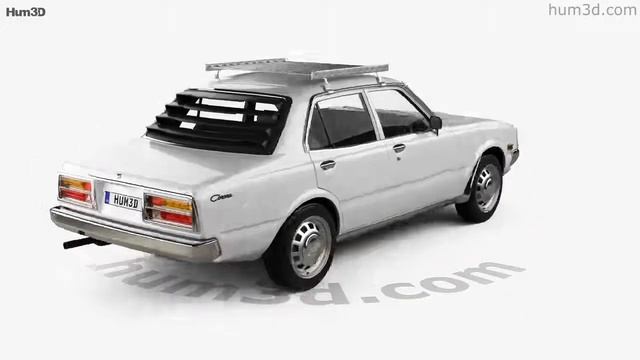 Toyota Corona sedan 1975 3D model by Hum3D.com смотреть онлайн