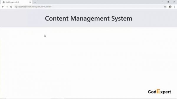 44 CMS Project in PHP Design Part 1 in PHP Part 2 in Urdu/Hindi | CodExpert | Inam Ullah
