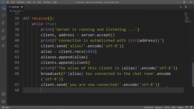 Python Network Programming #3: TCP Chat Room (Server and Multiple Clients) смотреть онлайн