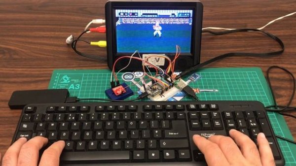 Nintendo Emulator for ESP32, SD card support Composite TV Video, Using USB Keyboard + [SOURCE CODE]