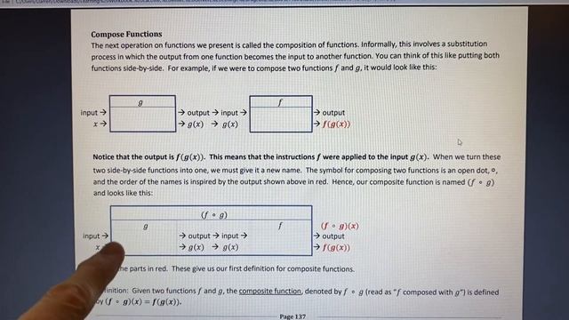 Section 2.8 (Part 9) Algebra of Functions and Function Composition смотреть онлайн