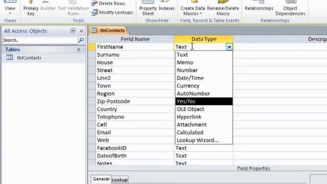 Microsoft Access 2010 - Using The Correct Data Types - Tutorial смотреть онлайн