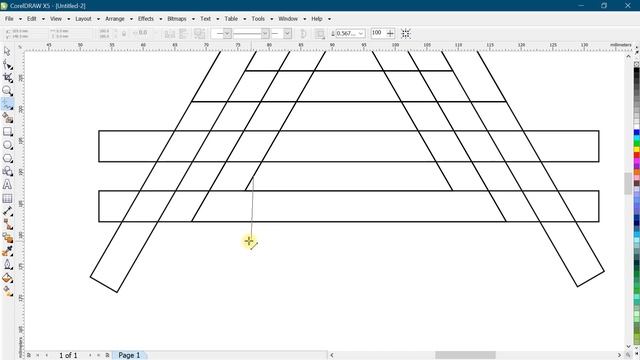 A logo design | Geometrical logo using smart fill tool in coreldraw | Logo designing in coreldraw смотреть онлайн