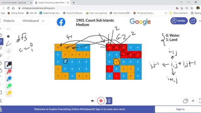 LeetCode 1905 Count Sub Islands - Google, Facebook, Amazon Interview Question смотреть онлайн