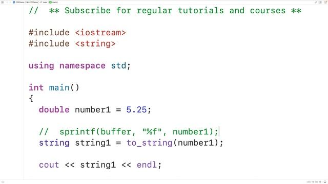 Convert A Number To A String | C++ Tutorial смотреть онлайн