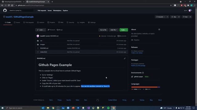 Publishing Your Web Site on Github смотреть онлайн