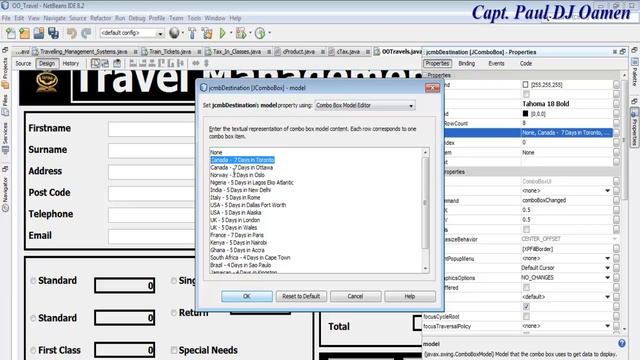 How to Create Travel Management System in Java NetBeans using Object Oriented Approach - Part 2 of смотреть онлайн