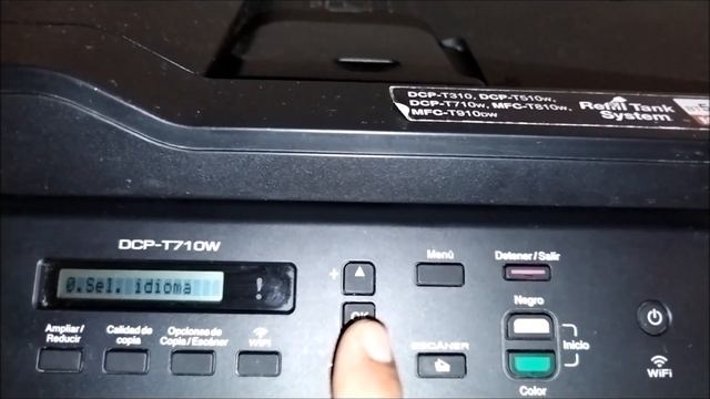 Como cambiar el Lenguaje de la Impresora Brother DCP-T710W. смотреть онлайн