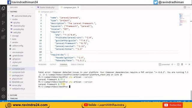 [Solved] PHP Fatal error: Composer detected issues in your platform: Your Composer dependencies смотреть онлайн
