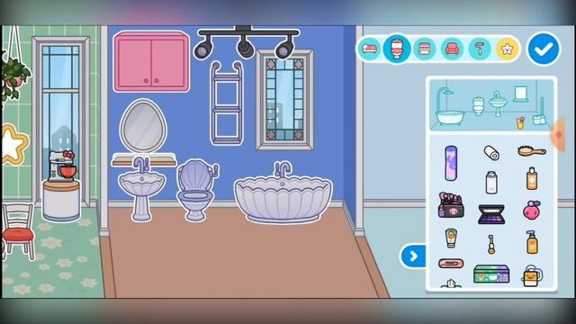 Делаем комнату для Марты в Toca Boca Life World смотреть онлайн