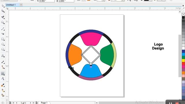 Corel Draw Design. Corel Draw Tutorial. #logo #logodesign #coreldraw смотреть онлайн