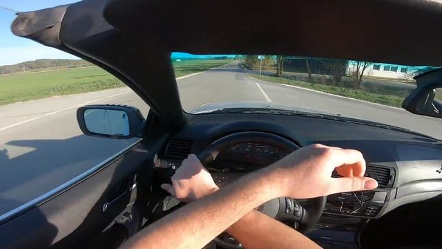BMW E46 325ci Cabrio 192 HP M Paket Open Roof (2003) POV Test Drive Onboard смотреть онлайн
