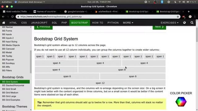 3. bootstrap grid system смотреть онлайн