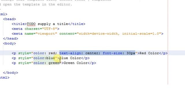 16 HTML Style text size, allign, color смотреть онлайн