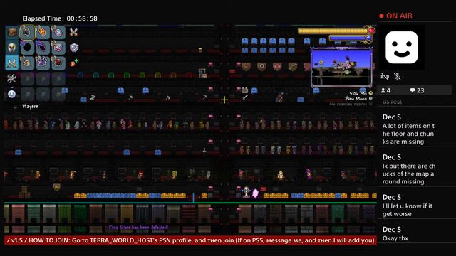 (LIVE) / PS4 / Ultimate All Items World 1.4.4 / 24/7 / SERVER 1 / Terraria / смотреть онлайн