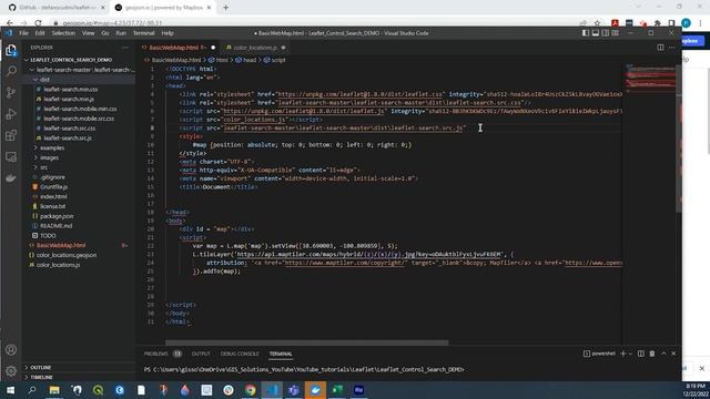 How to use Leaflet Search Control with GeoJSON data смотреть онлайн