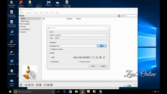 Learn How to capture Desktop Screen using VLC Media Player... смотреть онлайн
