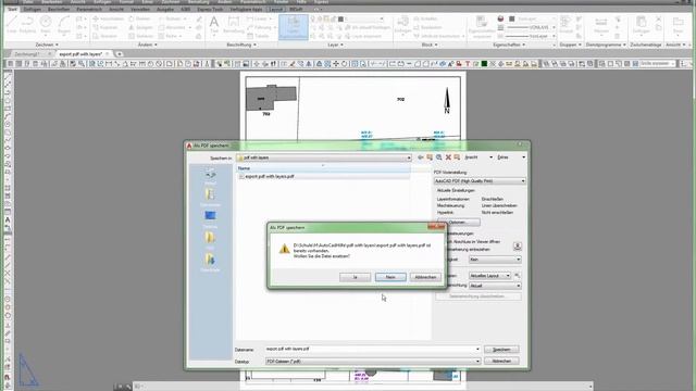 AutoCAD - Export pdf with layers смотреть онлайн