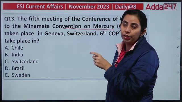 ESI Current Affairs | ESI Current Affairs Nov 2023 | November 2023 ESI Current Affairs Revision