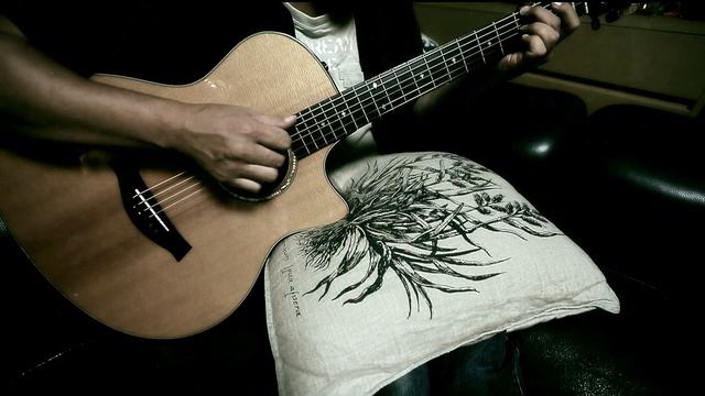 showa romance - Masaaki Kishibe (fingerstyle guitar) - taylor baritone 6 смотреть онлайн