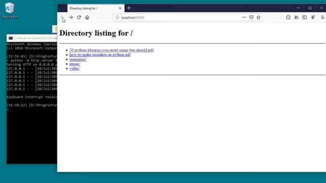 Creare istantaneamente un micro web server in Python смотреть онлайн