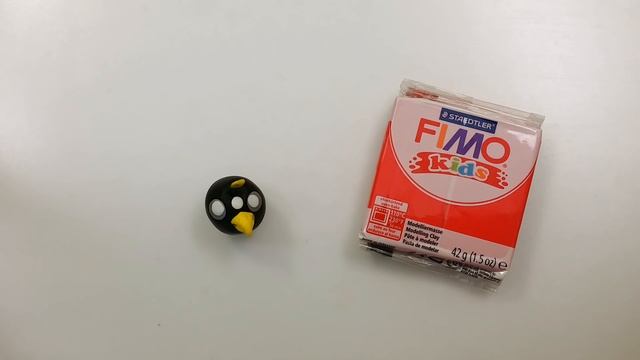 Мастер-класс: Бомб из полимерной глины FIMO Kids / Bomb - Angry Birds polymer clay tutorial смотреть онлайн