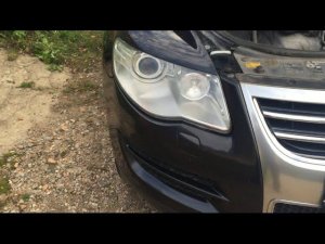 Простой способ защиты фар от кражи, на Фольксваген Туарег