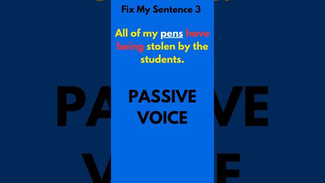 Fix My Sentence: Present Perfect Passive Voice смотреть онлайн