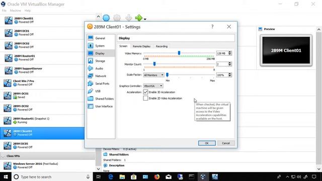 How to add more video RAM to a VirtualBox 6 virtual machine смотреть онлайн