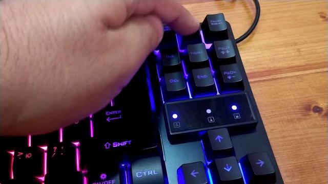 Клавиатура проводная HIPER GENOME GK-1 - тест клавиш SCROLL LOCK, CAPS LOCK и замок смотреть онлайн