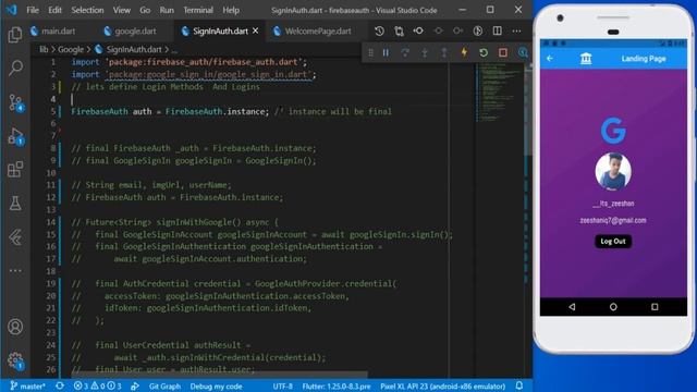 Easy Way to Sign In with Google Account in Flutter | Google Auth | Speed Code | Code With Nix | смотреть онлайн