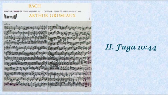 BACH: Sonata for Solo Violin No. 3 in C major BWV 1005 смотреть онлайн